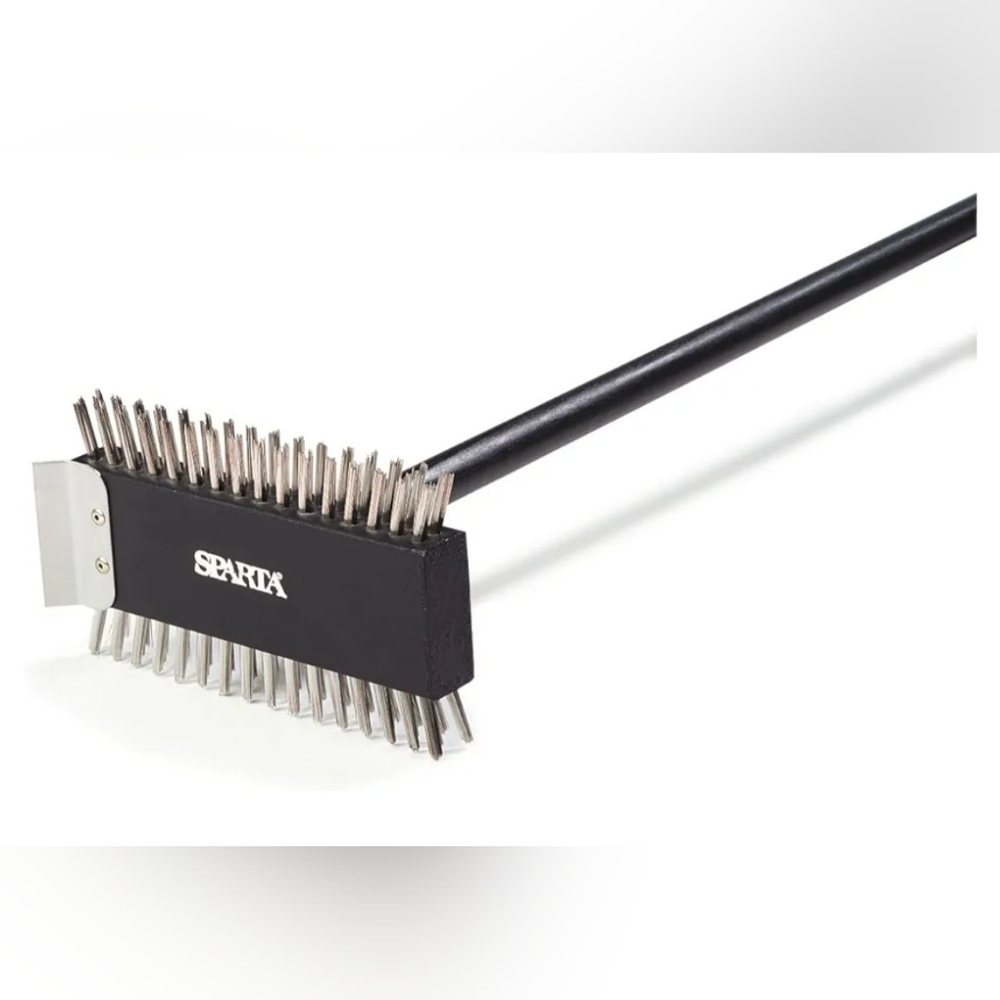 SPARTA 4029000 Stainless Steel Grill Brush, Grill Scraper With Metal Bristles